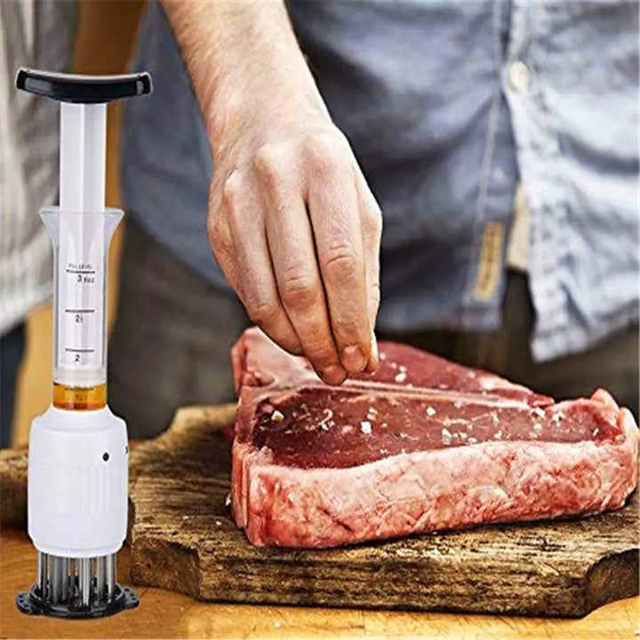 2-in-1 Professional Meat Tenderizer and Marinade Injector