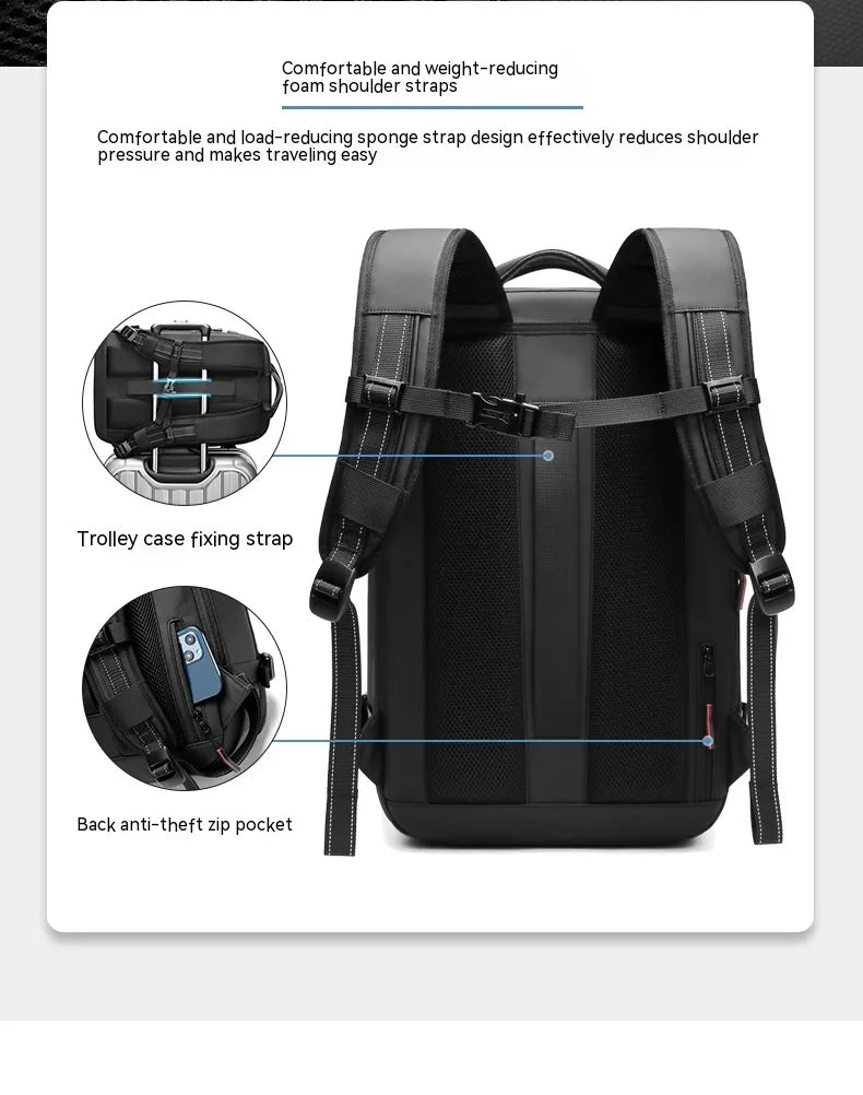 Men's Multifunctional Travel Backpack with Laptop Compartment