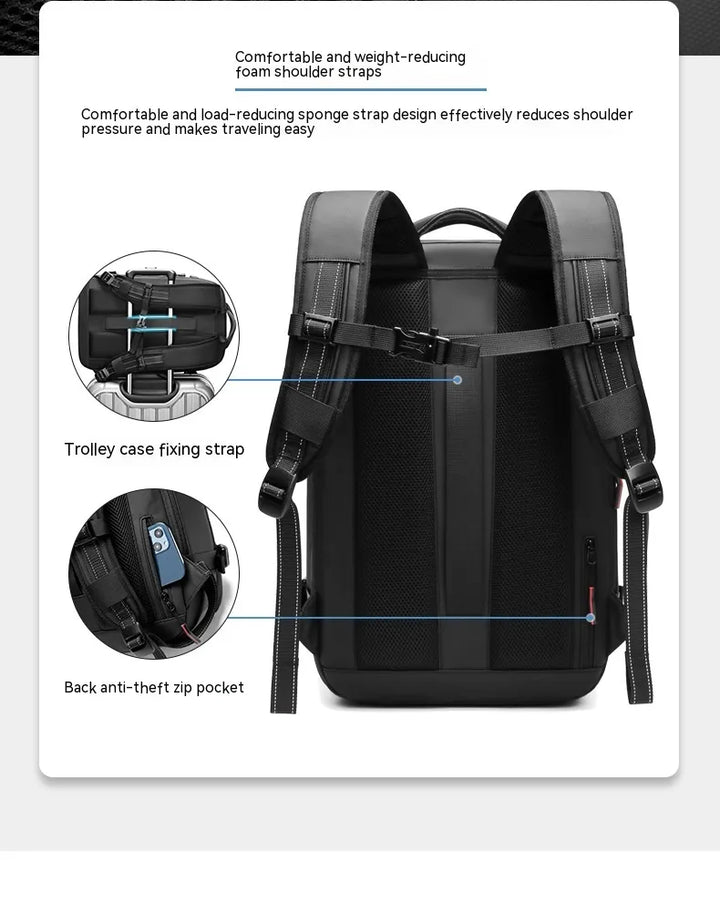 Men's Multifunctional Travel Backpack with Laptop Compartment