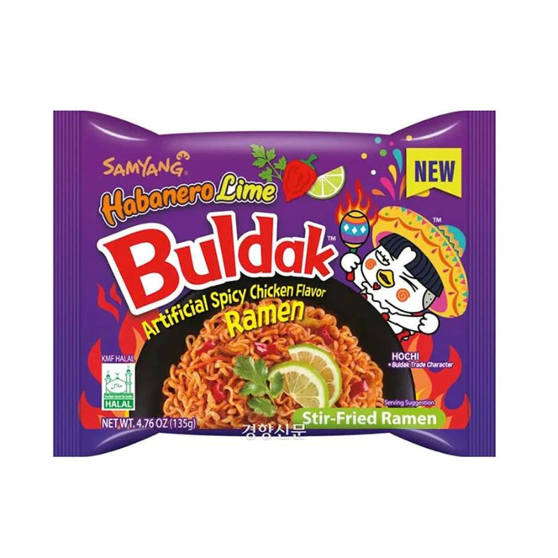 Buldak Hot Chicken Flavor Ramen Habanero Lime