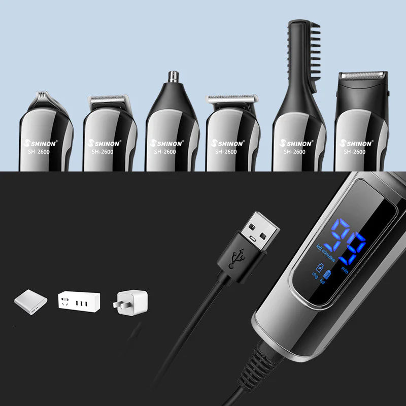 Electric Hair Clipper Set – 6-in-1