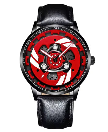 3D Spinning Motorcycle Engine Watch