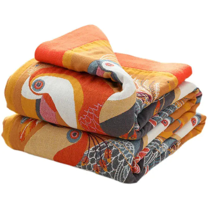 Throw Blanket Bedspread Tropical Garden