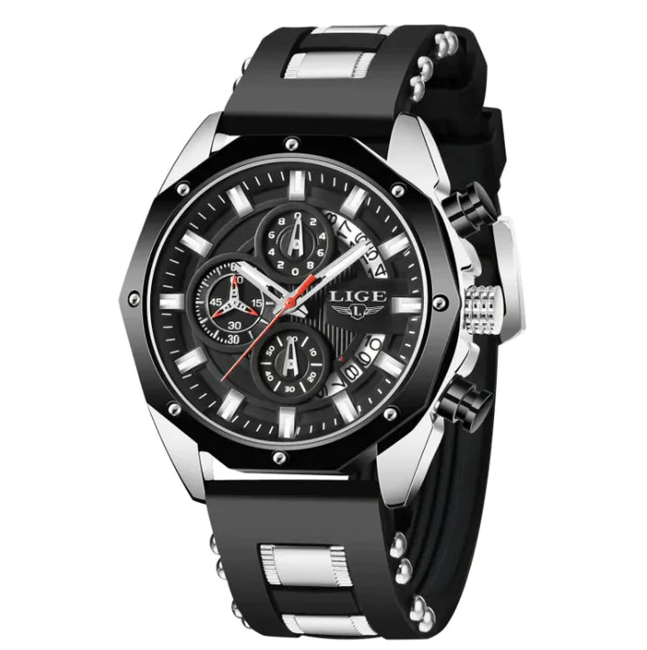 Luxury Silicone Sport Chronograph Men's Watch