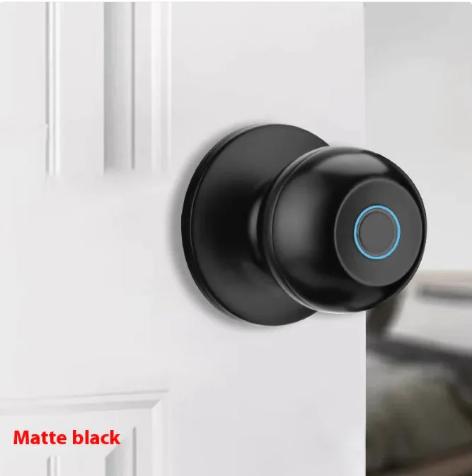 Smart Round Door Lock Ball Lock Household Smart Lock One Hold Open Fingerprint Lock