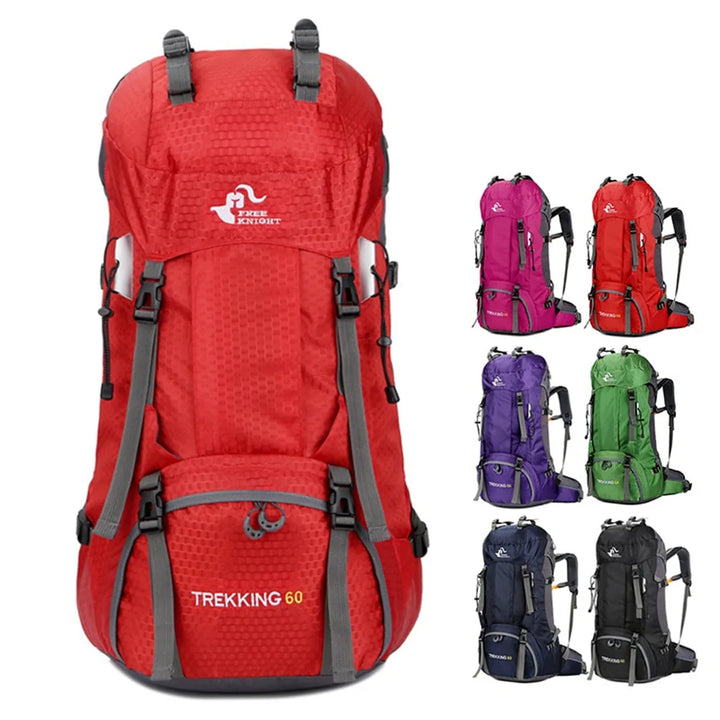 60L Outdoor-Rucksack Campingtasche mit Regenschutz