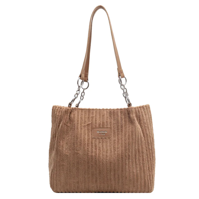 Retro Corduroy Shoulder Bag