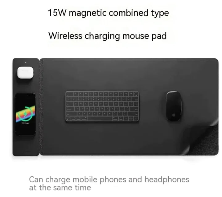 Magnetic Wireless Charging Mouse Pad