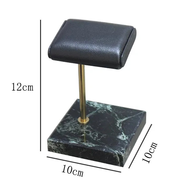 Marble and PU Leather Watch Holder Stand e