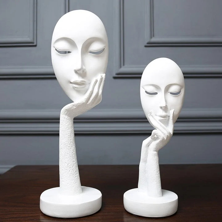 3D Gesichtsmaske Abstrakte Skulptur Dekorative Kunst