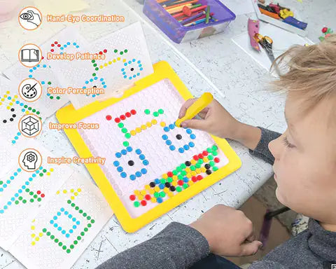 Montessori Magnetic Dots Board