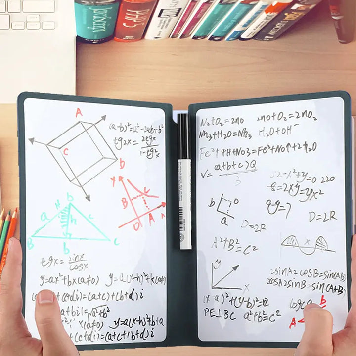 Wiederverwendbares Whiteboard-Notizbuch aus Leder