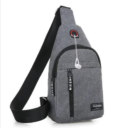 Men's Canvas Crossbody Bag