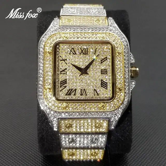 Swiss Geneva Diamond Watch