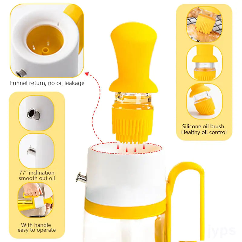 Oil Dispenser With Silicon Brush