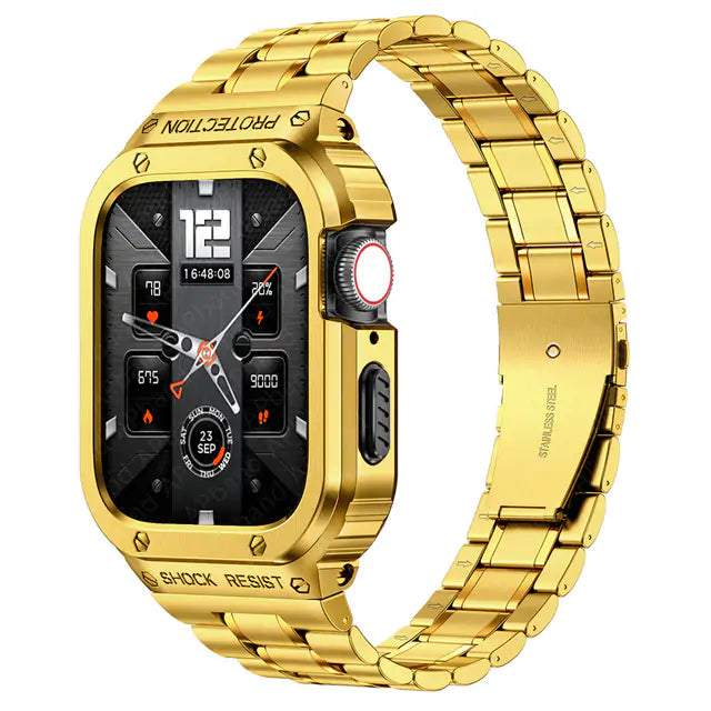 Stainless Steel Case & Strap For Apple Watch Band