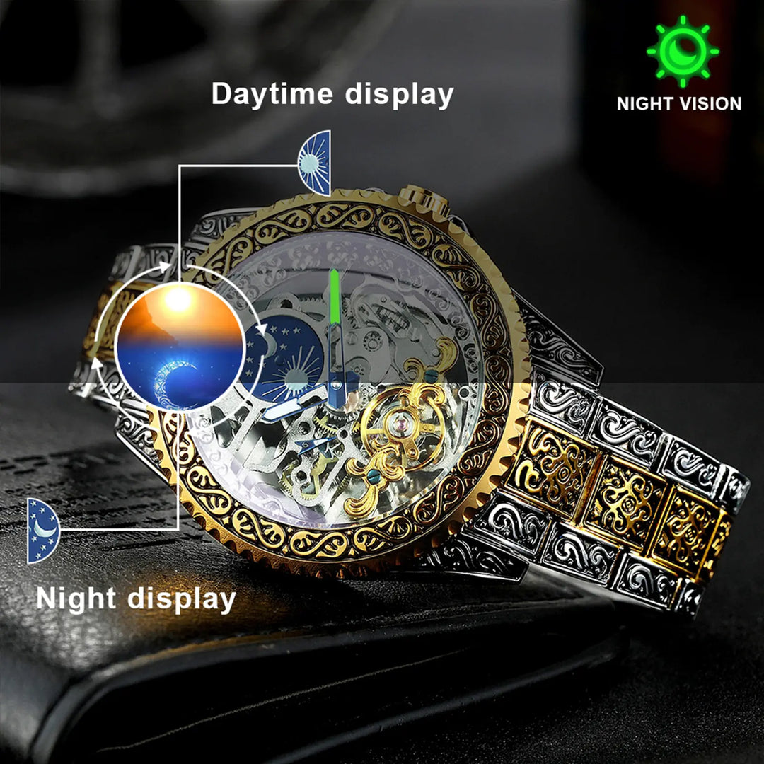 Luxuriöse mechanische Uhren mit Mondphase