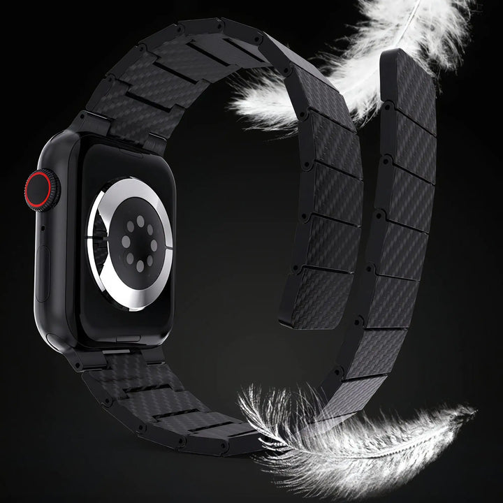 Magnetisches Gliederarmband aus Karbonfaser für die Apple Watch