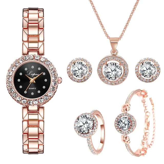 Rose Gold Quartz Wristwatches