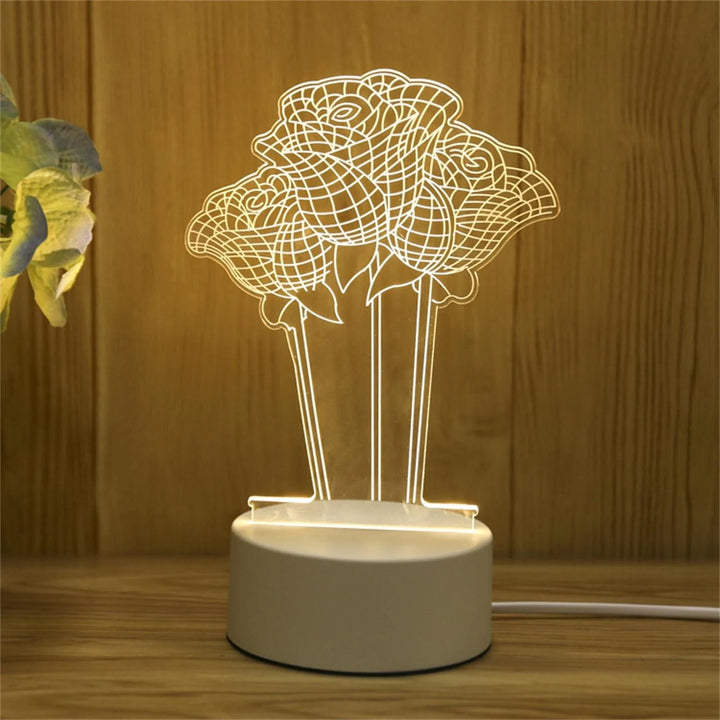 USB-Acryl-3D-Nachtlichtlampe