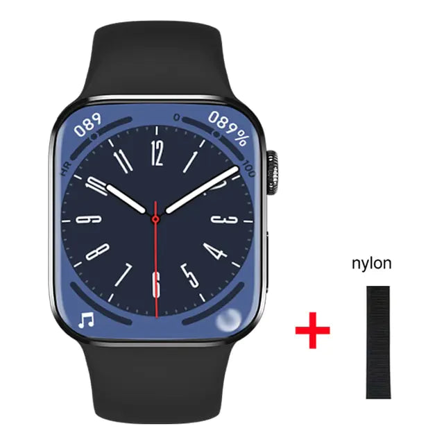 NFC-Bluetooth-Smartwatch mit rechtwinkligem Design