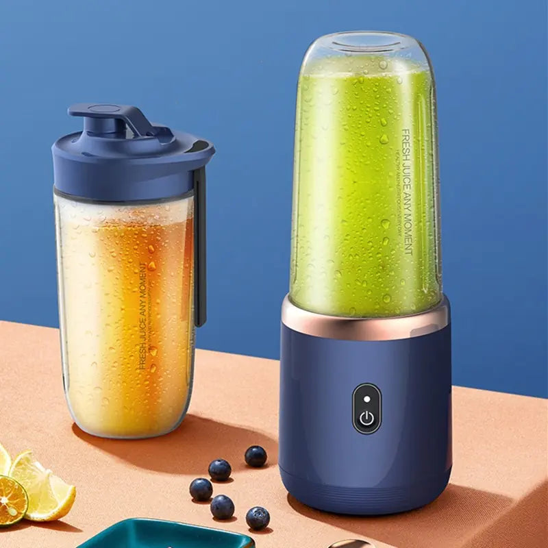 Portable 6-Blade Electric Juicer Cup & Smoothie Blender