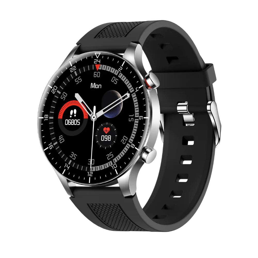 Smartwatch mit vollem Touchscreen, Herzfrequenzmessung, Sport- und Musik-Smartwatch