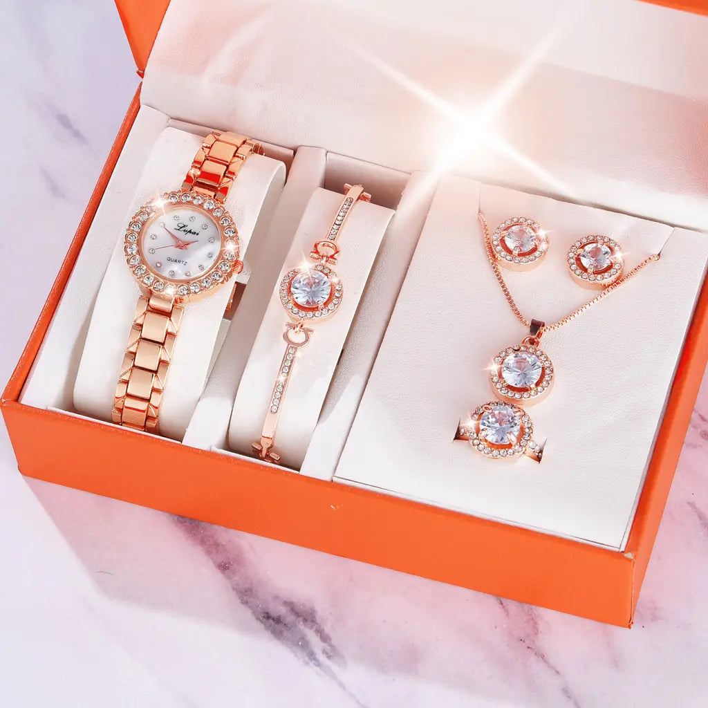 Rose Gold Quartz Wristwatches