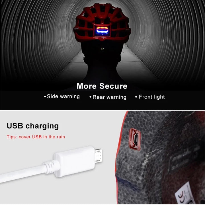 USB Waterproof Helmet Light