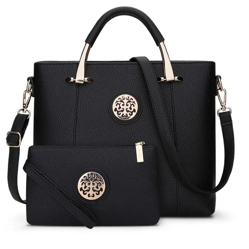 Elegantes Damen Taschenset - Modisches PU Leder