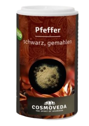 Cosmoveda | Bio Pfeffer | Schwarz gemahlen 80g