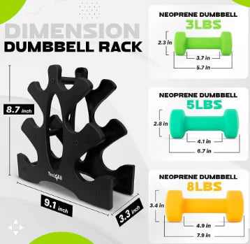 Neoprene Coated Dumbbell Set