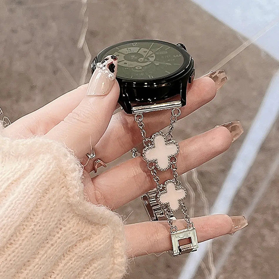 Luxury Clover Chain Strap for Samsung Galaxy Watch