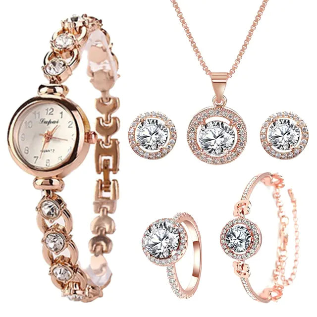 Rose Gold Quartz Wristwatches