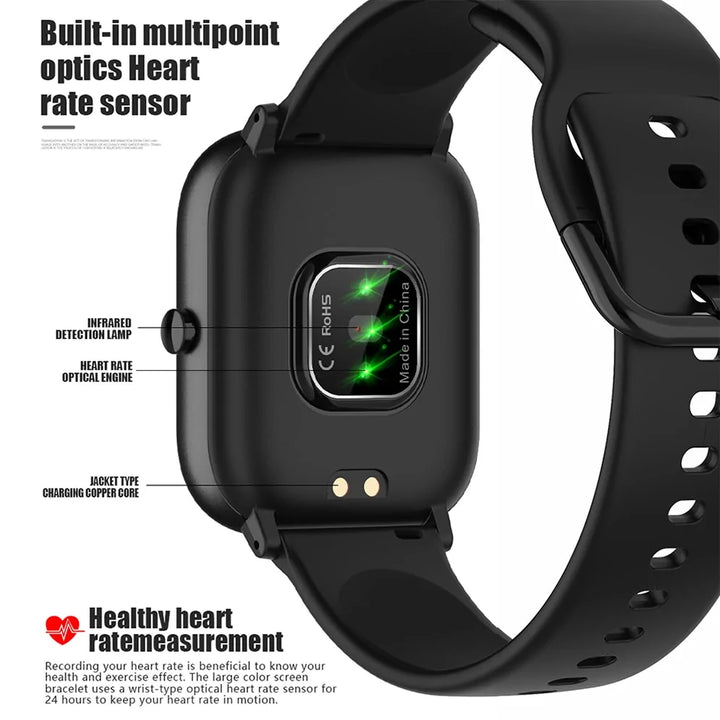 Herren-Smartwatch mit Full-Touch-Multisportmodus