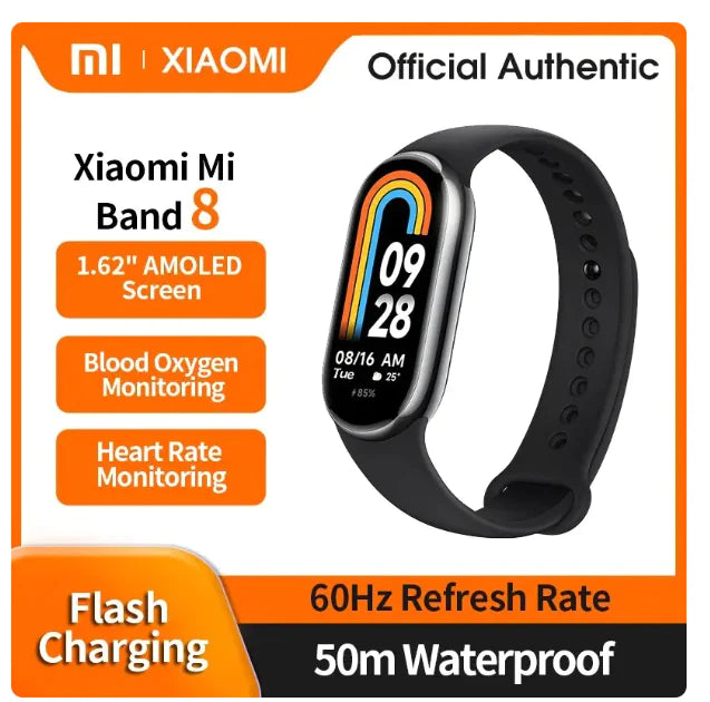 Xiaomi Mi Band 8 Originals 60 Hz Farbe Schwarz