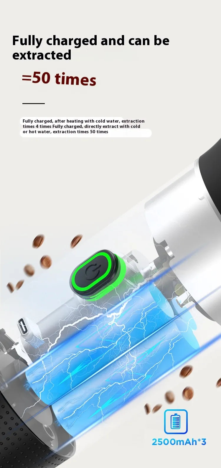 Portable Wireless Electric Coffee Capsule Machine