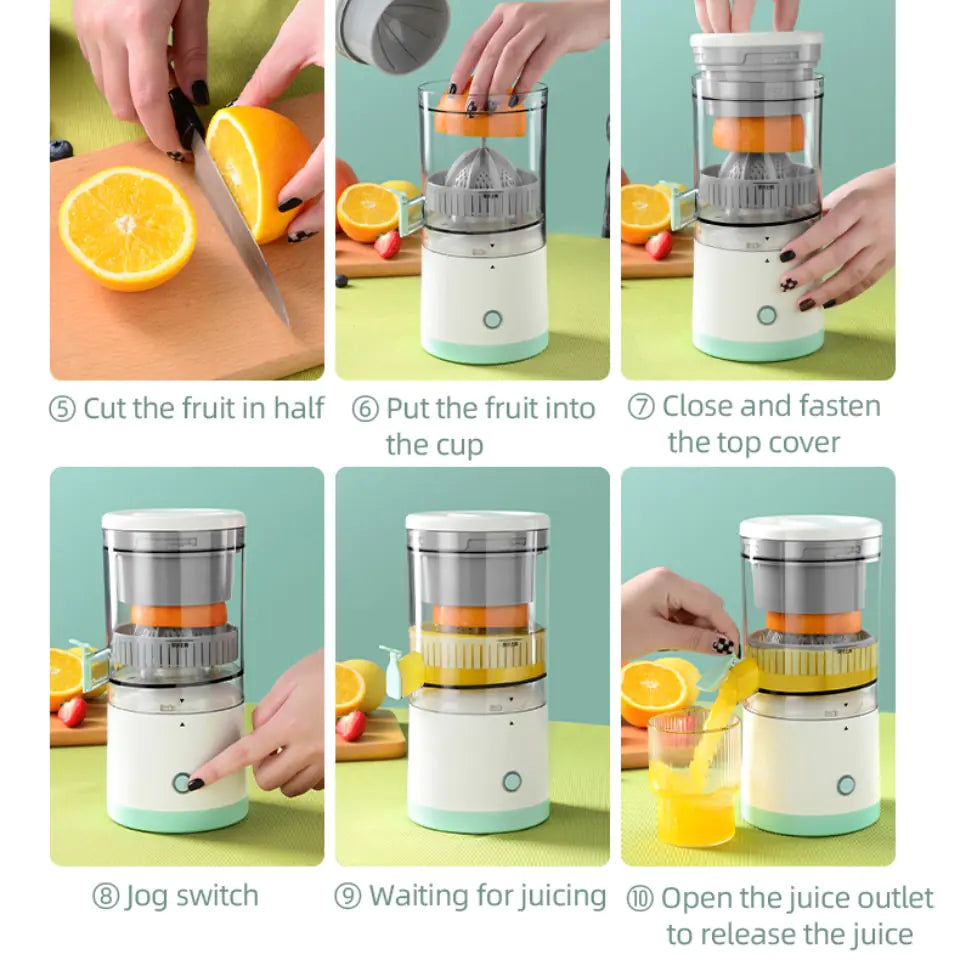 Portable Electric Juicer USB Charging Orange Lemon Fruit Blender