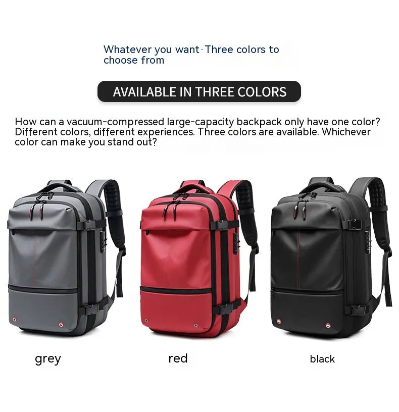 Men's Multifunctional Travel Backpack with Laptop Compartment