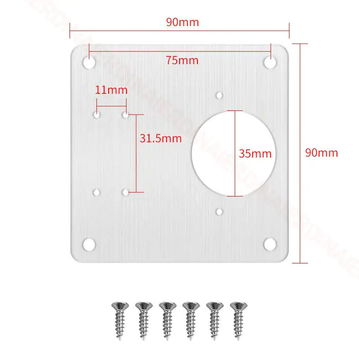 Stainless Steel Furniture Cabinet Door Hinge Repair Plate