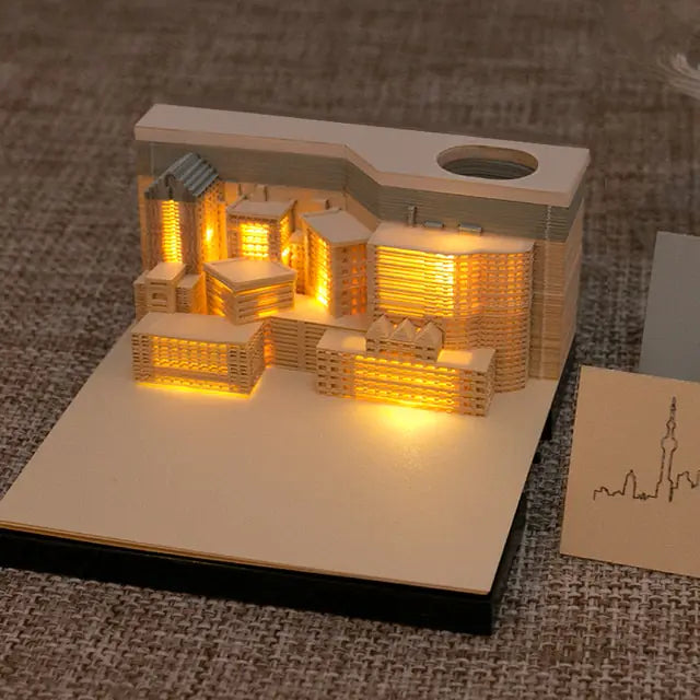 Hogwarts Notepad 3D Model Castle