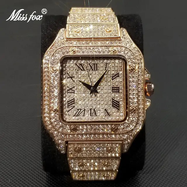 Swiss Geneva Diamond Watch