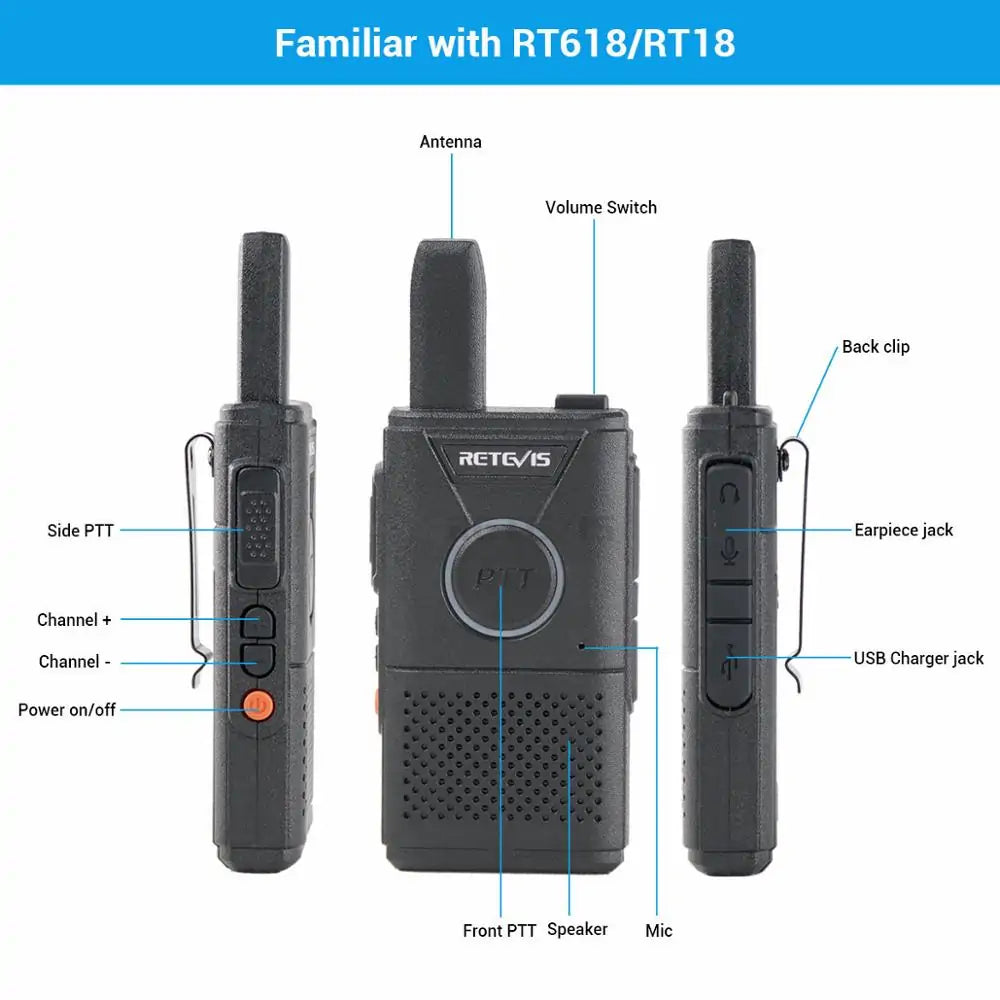 Wiederaufladbares Walkie-Talkie