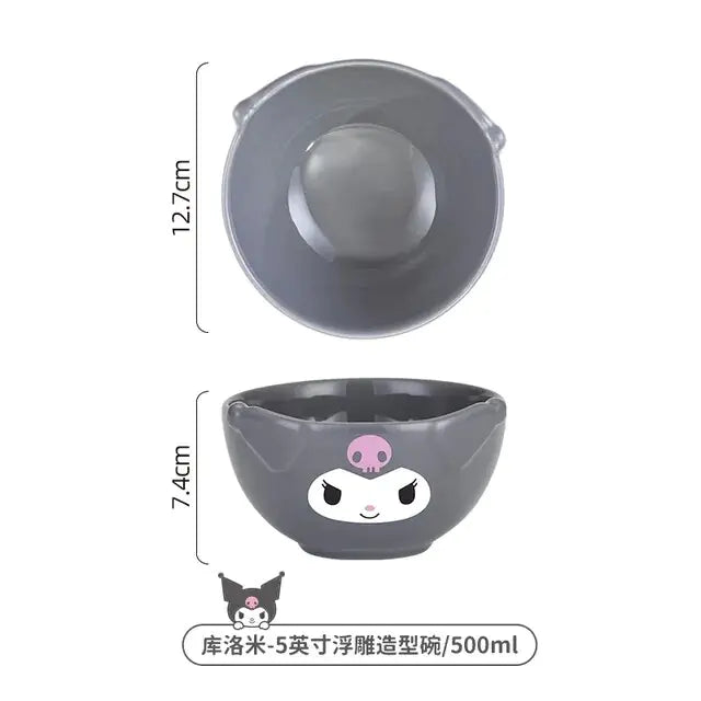 Cute Sanrio Ceramic Bowl Set