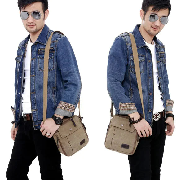 Men's Canvas Shoulder Messenger Bag