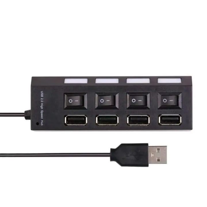 USB-Hub 2.0 mit 4 Steckplätzen