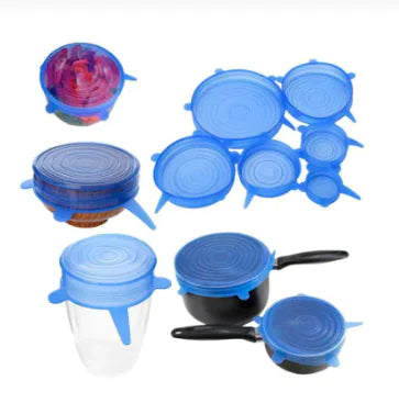 Set of 6 Adjustable Silicone Lids