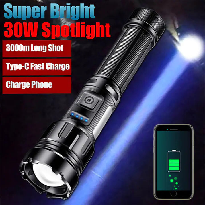 Powerful Led Flashlight Rechargeable LED