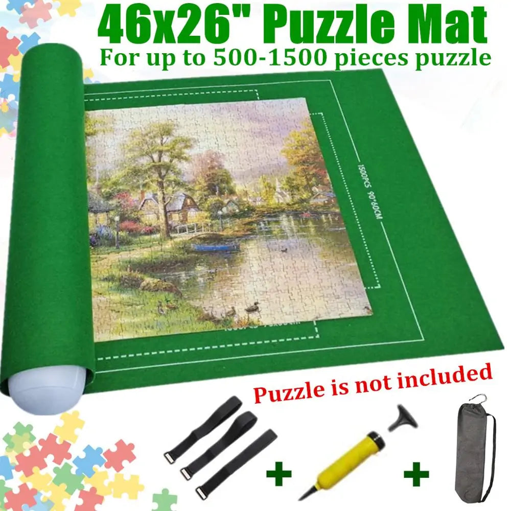 Puzzles Mat Jigsaw Roll Felt Mat Play