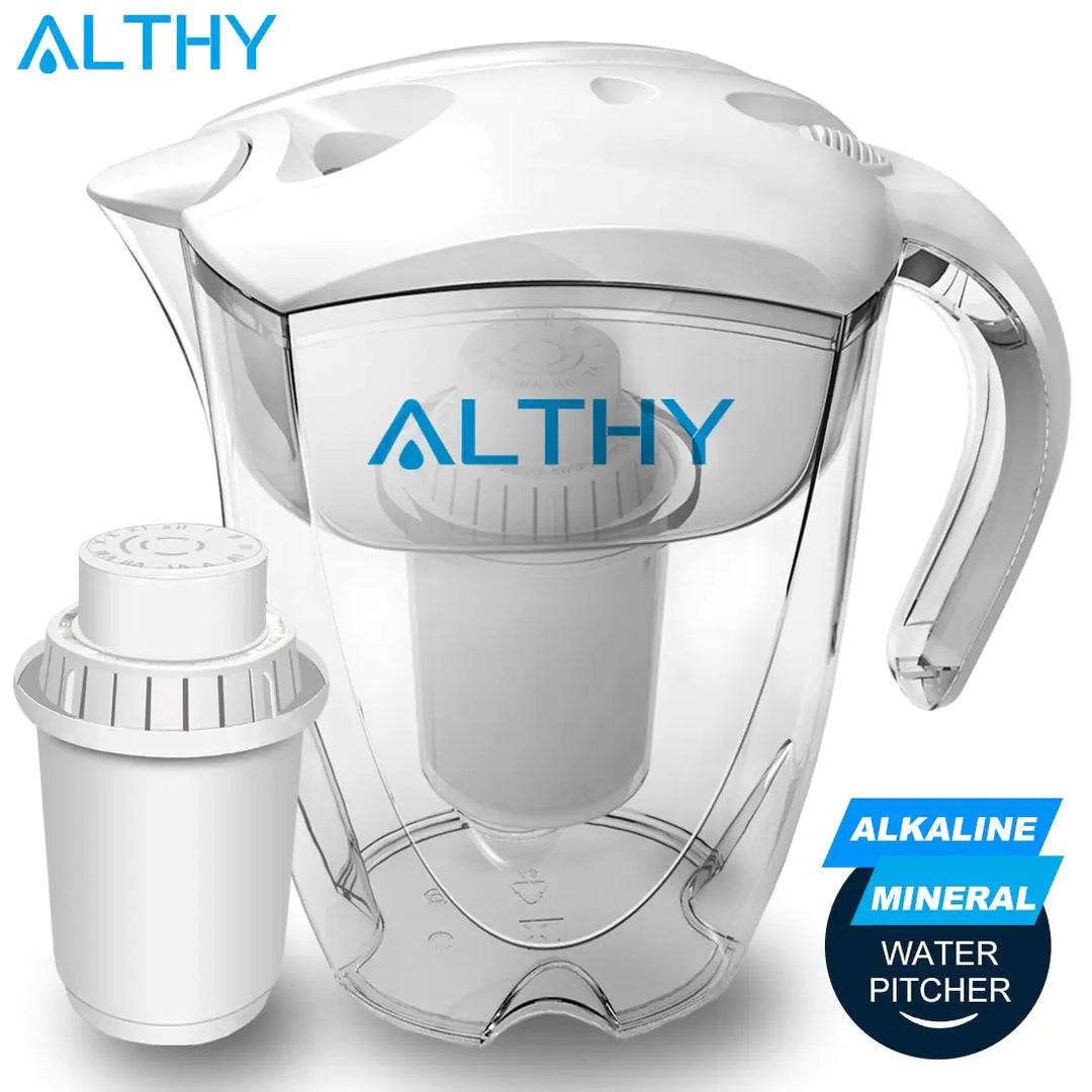 Alkalisches Wasser mit dem 3,5-l-Ionisator für alkalisches Mineralwasser von ALTHY